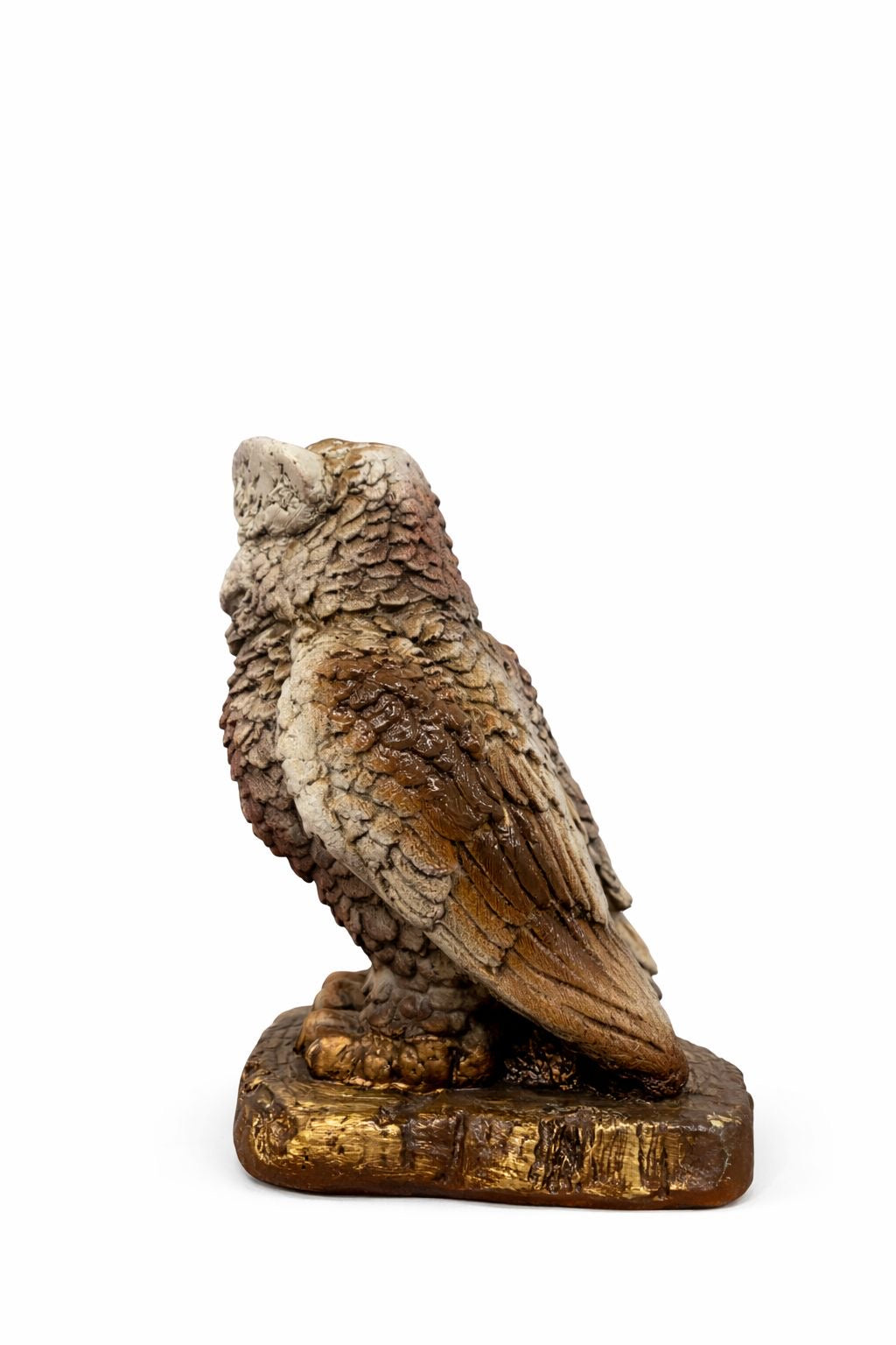 Escultura Decorativa Coruja Realista – Charme Natural e Aconchego