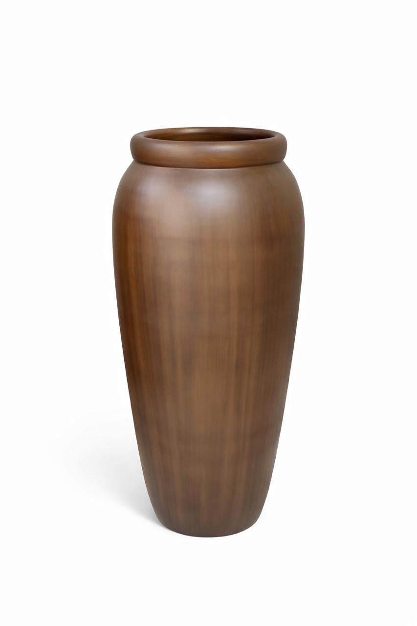 Vaso Angola amadeirado com pintura automotiva