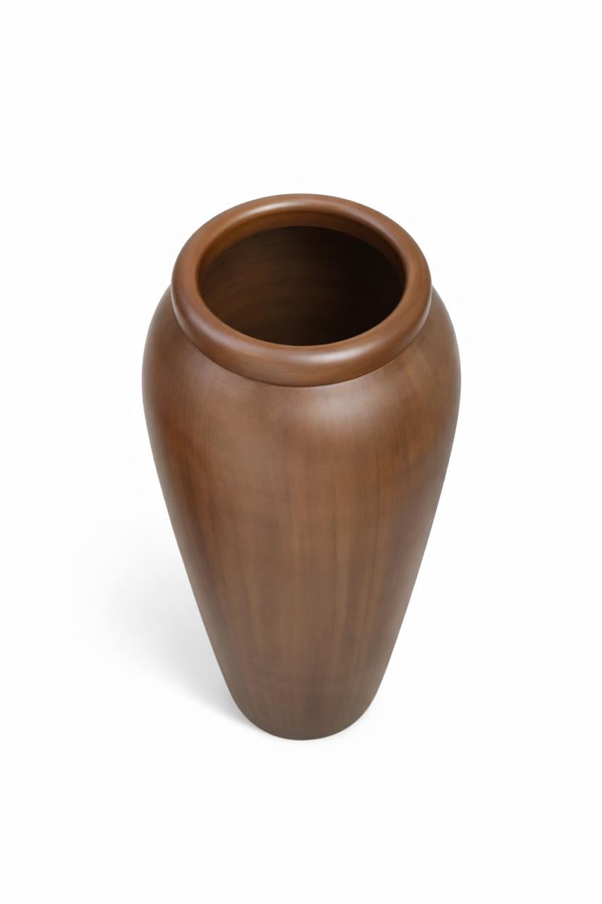 Vaso Angola amadeirado com pintura automotiva