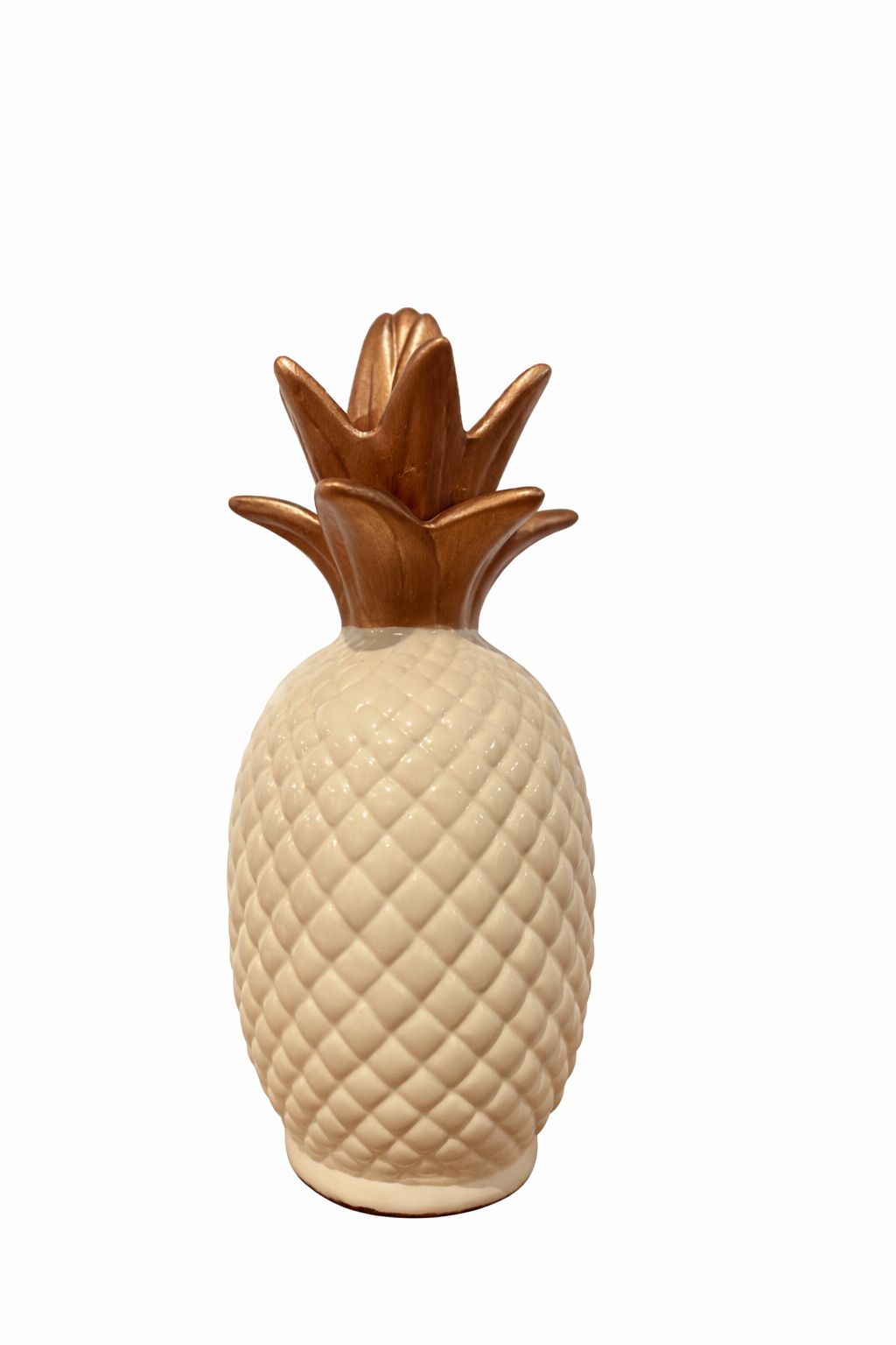 Conjunto de abacaxis decorativos