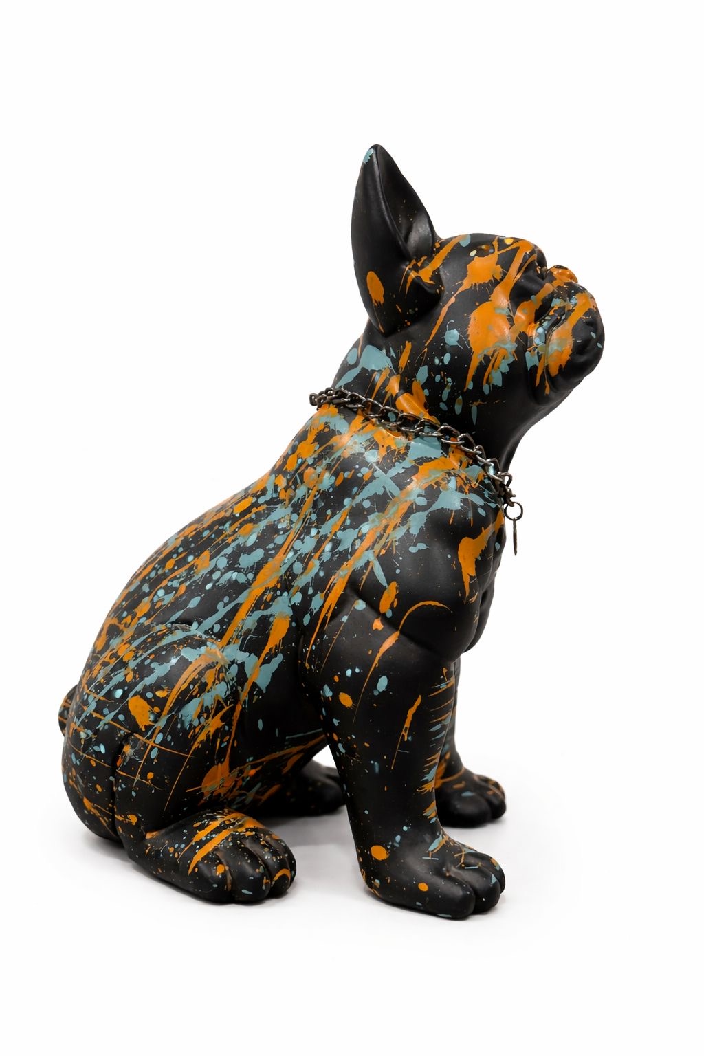 Escultura Decorativa Bulldog Artístico – Estilo Moderno Retrô