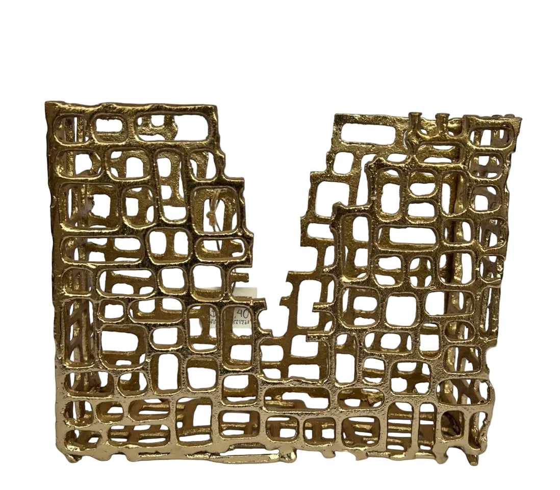 Porta Livro Decorativo Dourado