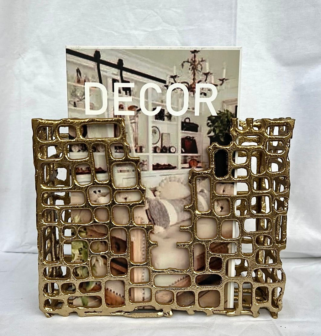 Porta Livro Decorativo Dourado