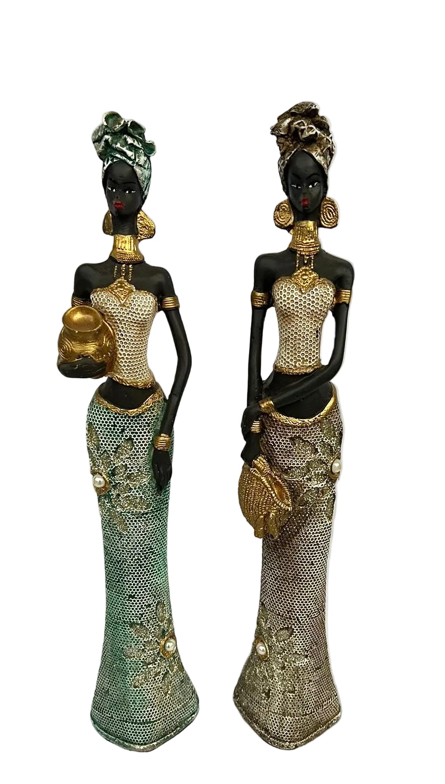 Estatueta Mulher Africana