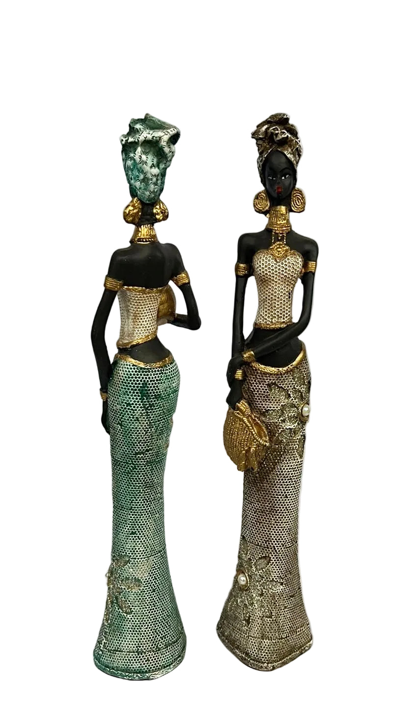 Estatueta Mulher Africana