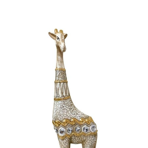 Escultura Girafa Africana Moderna Luxo