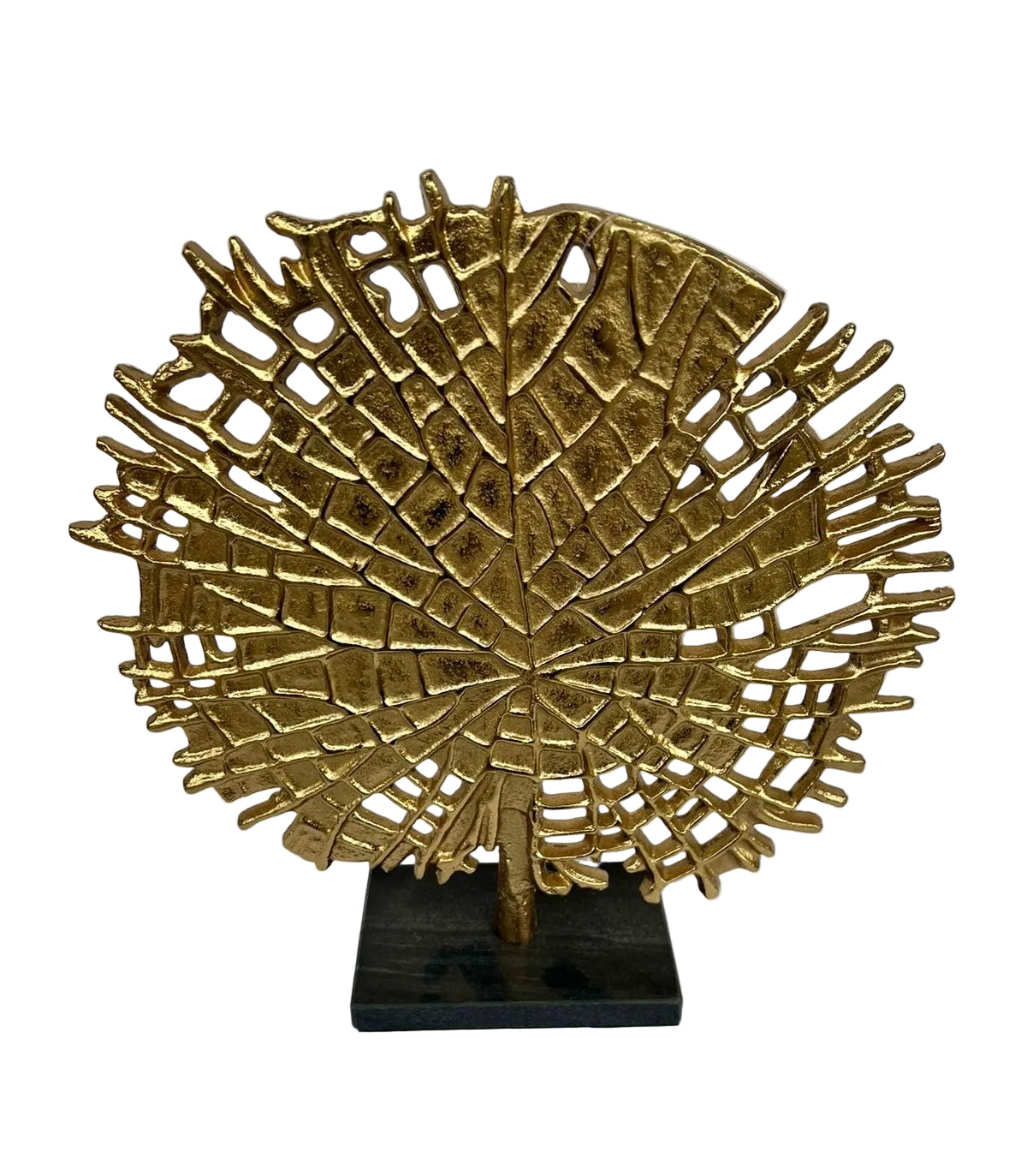 Escultura Árvore Decorativa Dourada