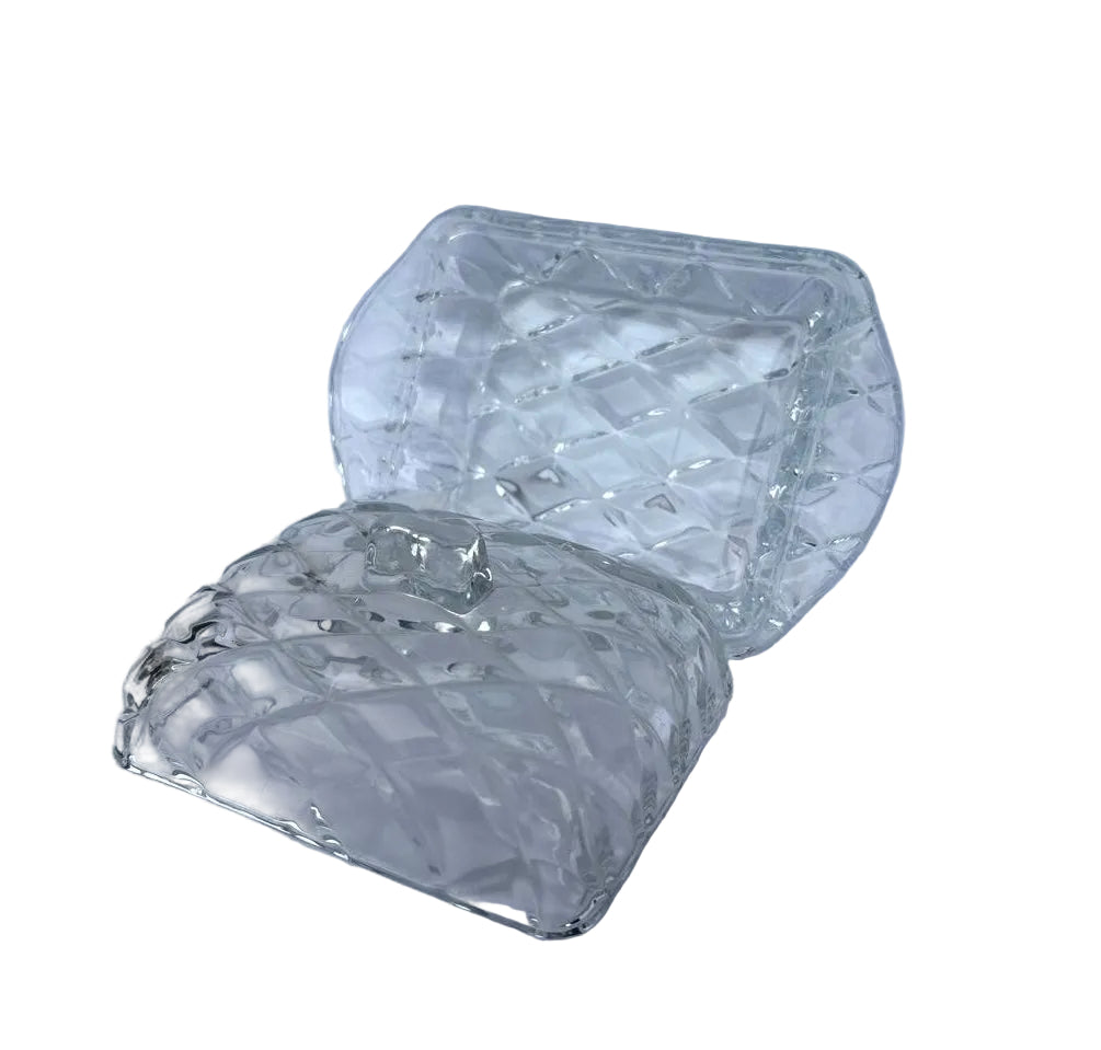Mantegueira de Vidro Retangular Diamond Luxo