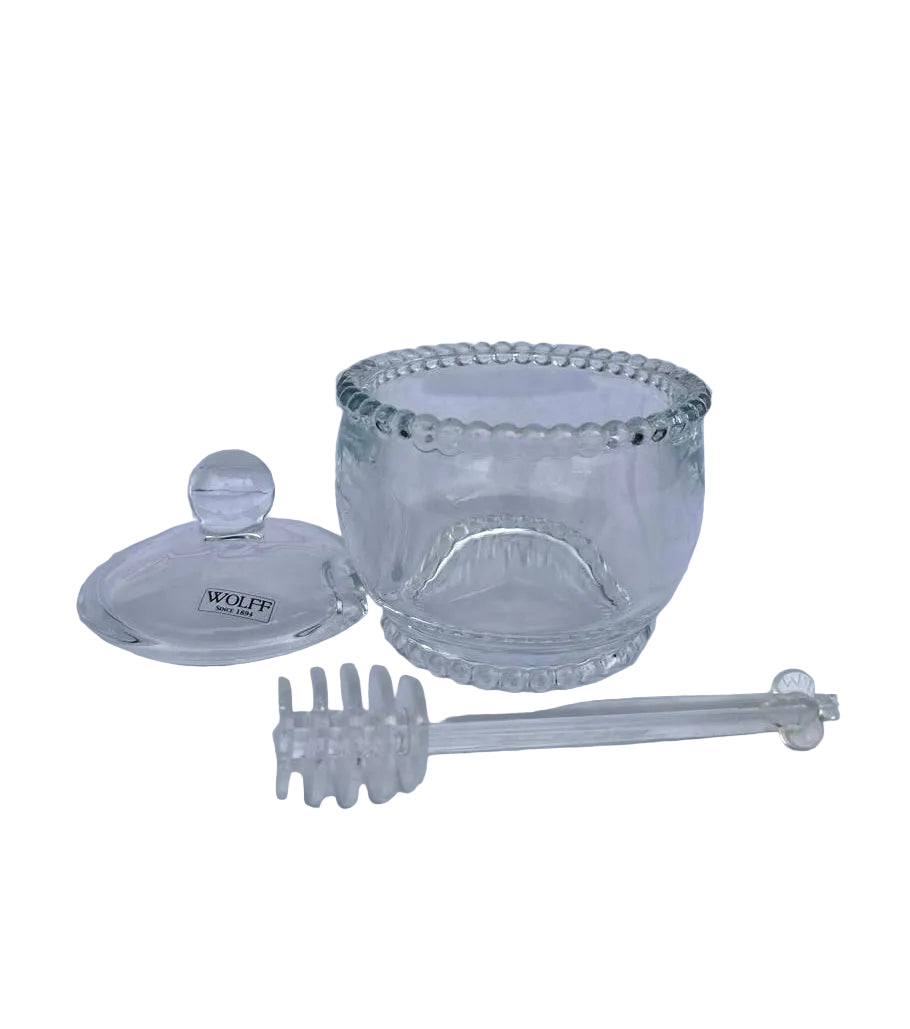 Meleira Cristal de Chumbo Pearl com Pegador Colmeia
