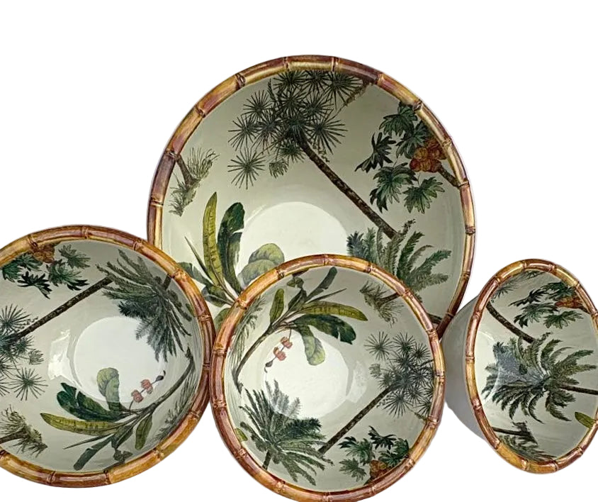 Conjunto Bowls Melamina Borda Bambu
