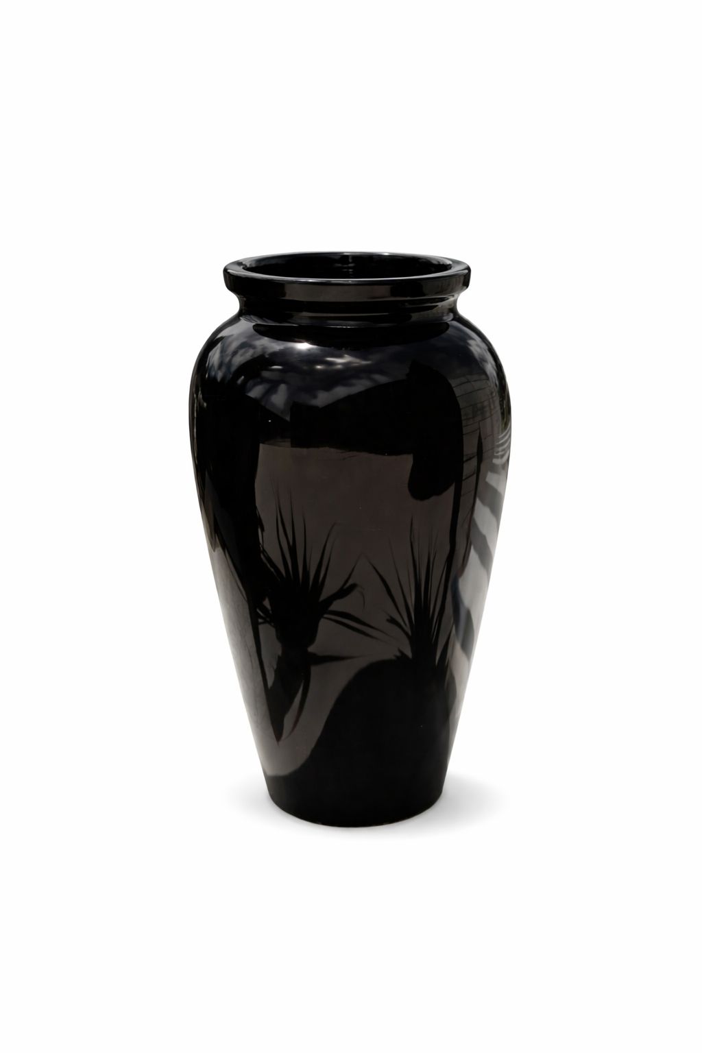 Vaso angola preto com pintura automotiva
