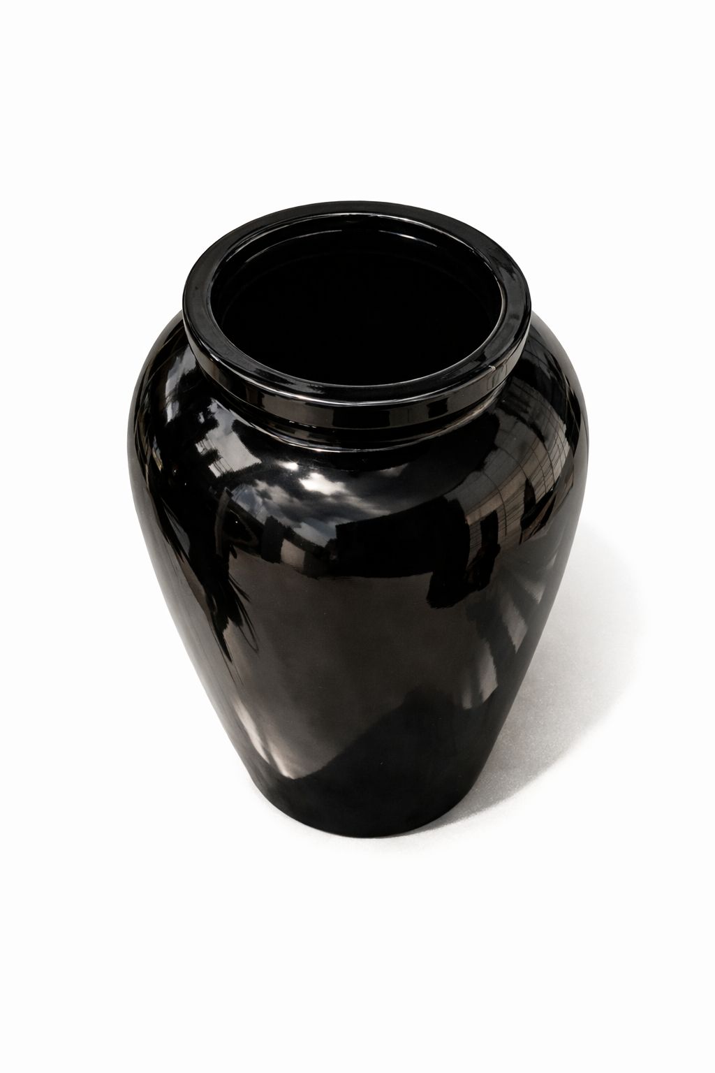 Vaso angola preto com pintura automotiva