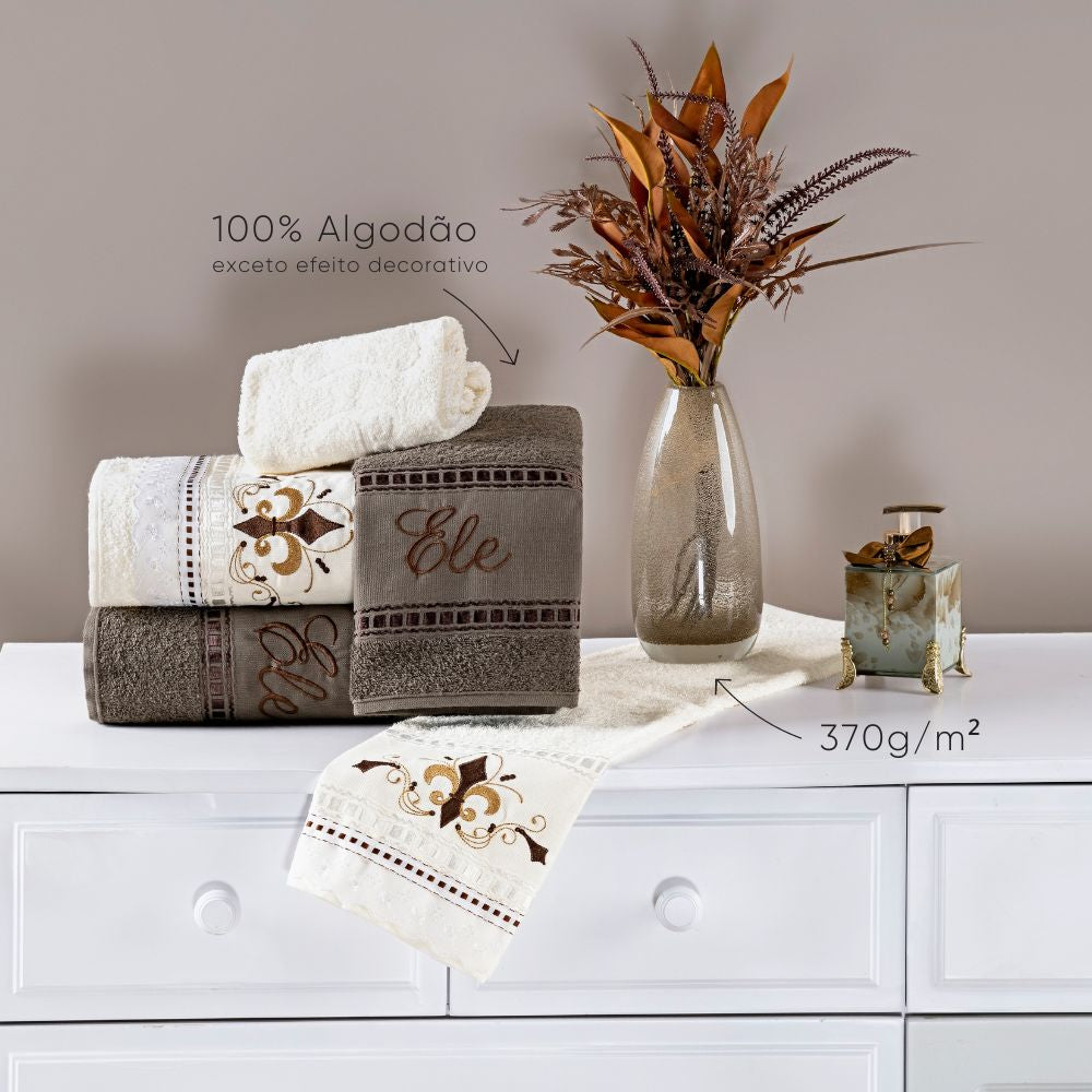 Jogo toalhas 5 peças