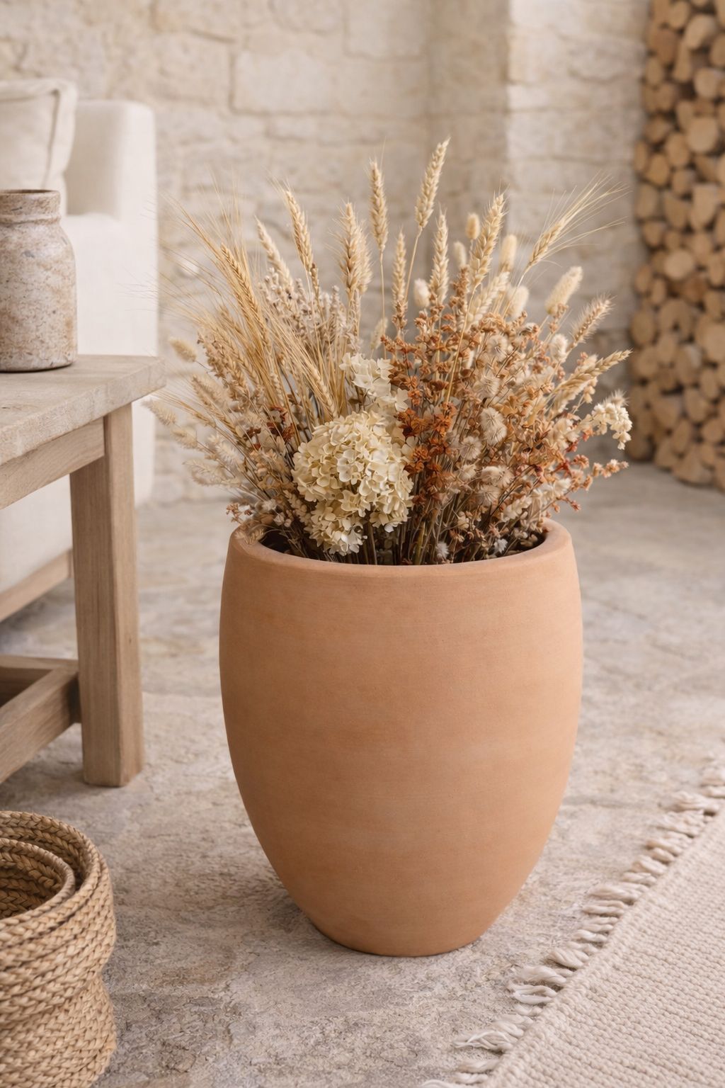 Vaso oval terracota