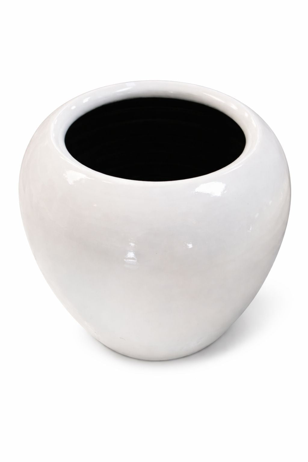 Vaso balão off white com pintura automotiva