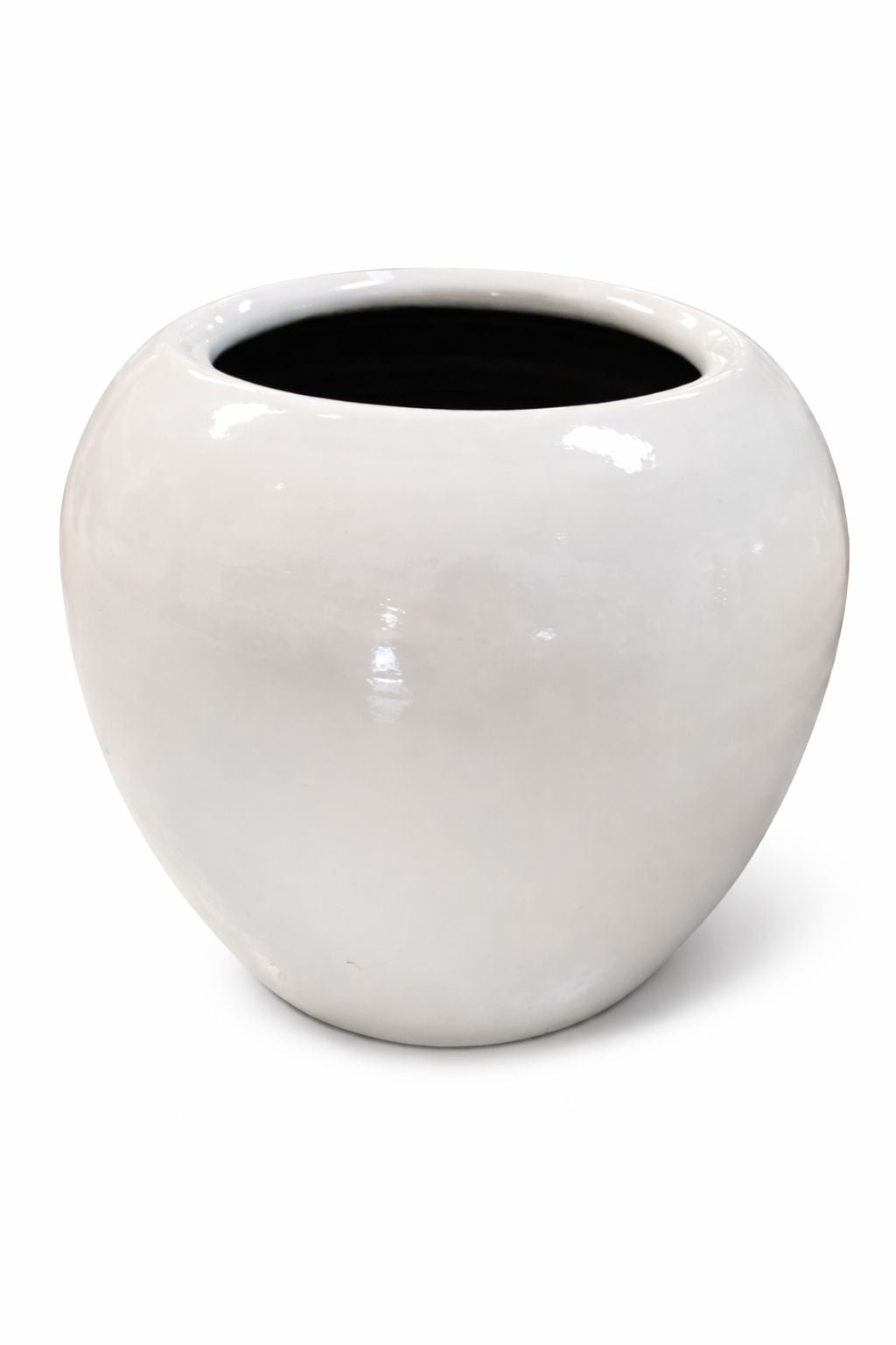 Vaso balão off white com pintura automotiva