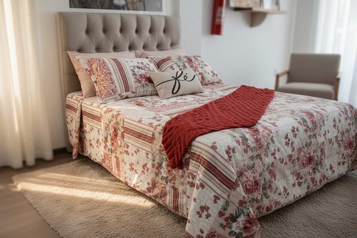 Jogo de Cama Floral Premium